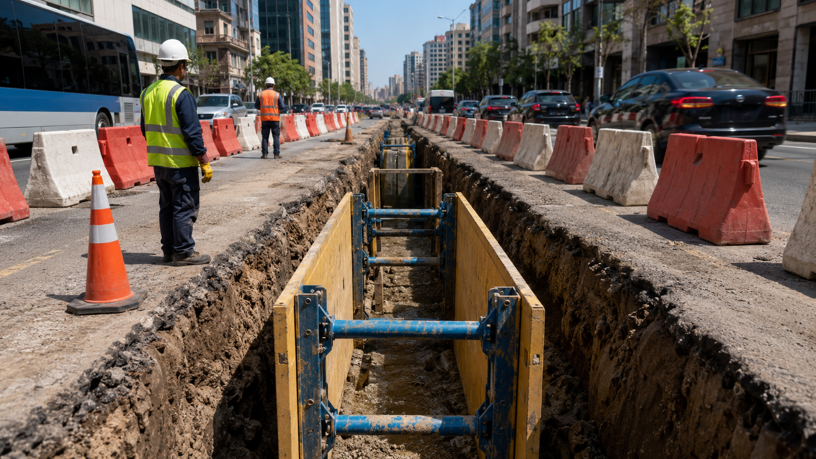 Yoğun Trafikli Bölgelerde Kutu İksa ile Güvenli Kazı Planlaması